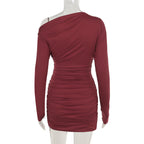 Ruby Radiance Dress Maroon