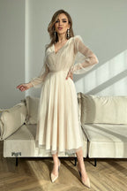 Delia Relaxed and Timeless Dress for Women Wedding Guest Look