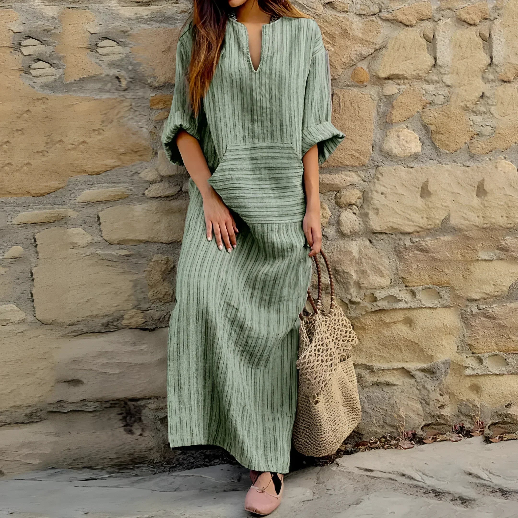 Natasha Chic Cotton and Linen Dress Silhouette Collection