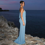 Riverine Maxi Dress Blue