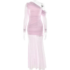 Soprano One Shoulder Dress Pink