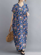 Sounds Of Love Floral Printed Kaftan Dress