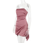 Cassio Mini Dress Rose Red