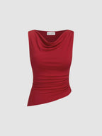 Modern Flow Draped Sleeveless Top