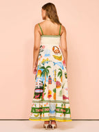 Floweron Dress Apricot
