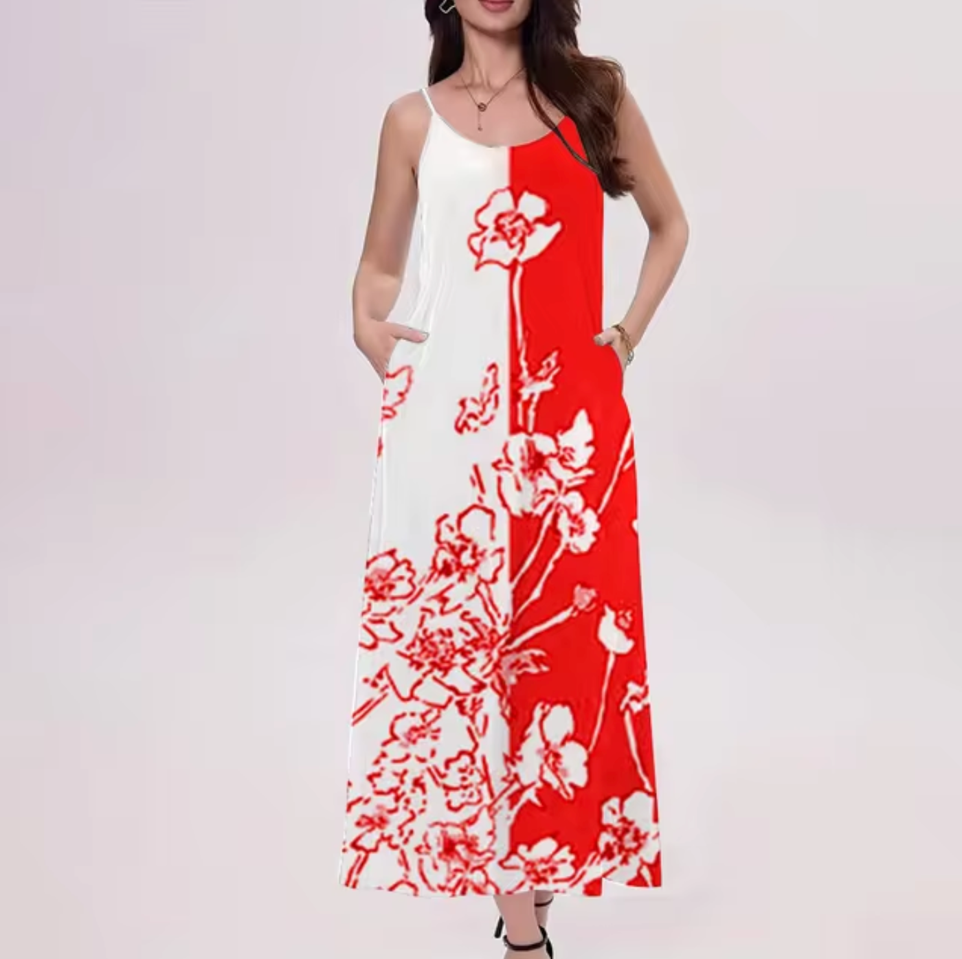 Vanda Boutique Sleeveless Floral Print Dress Collection