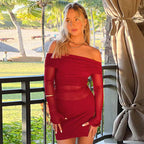 Flame Kissed Dress Red