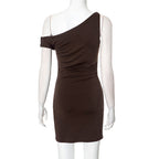 Gans Mini Dress Brown