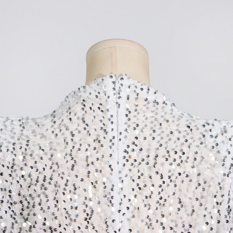 Party On Mini Dress Silver