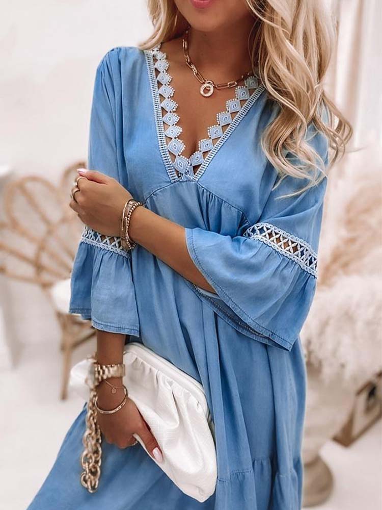 Go Wherever You Go Blue Dress