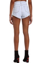 Floral Embroidered Hollow-out Denim Shorts