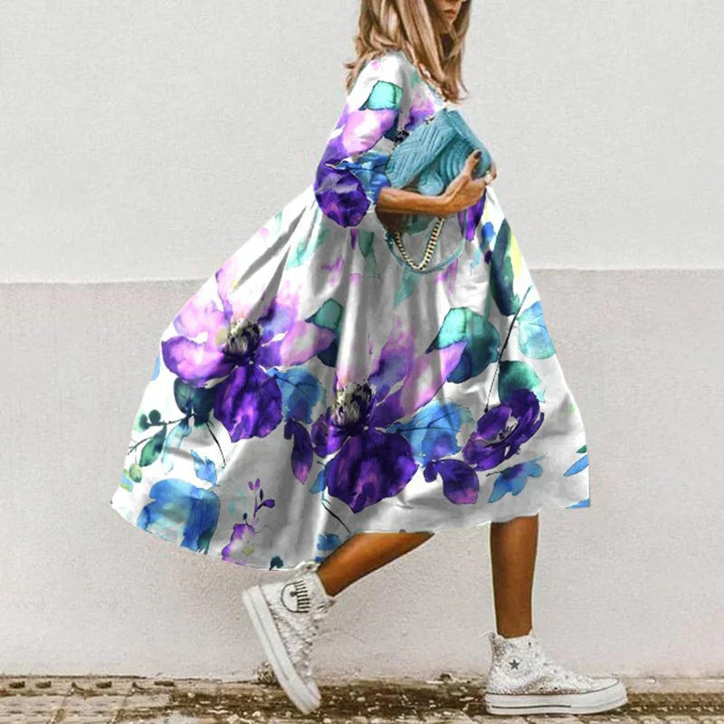 Hebe Aesthetic and Festive Printed Dress Premium Wardrobe Essential
