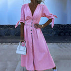 Ariana Elevated Long Denim Dress Chic Silhouette Collection
