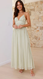 Croft Dress Green