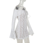 Reverie Off Shoulder Dress White