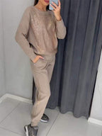 Sparkle Chic Hoodie Jogger Set