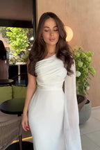 Chiffon One Shoulder Formal Dress