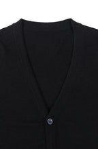 V-Neck Stretch Knit Cardigan