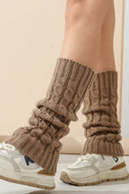 Cable Knit Chunky Slouchy Boot Leg Warmers