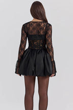 Lace Backless A-Line Slim Fit Party Dress
