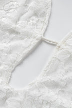 Halter Hollow Out Lace Dress