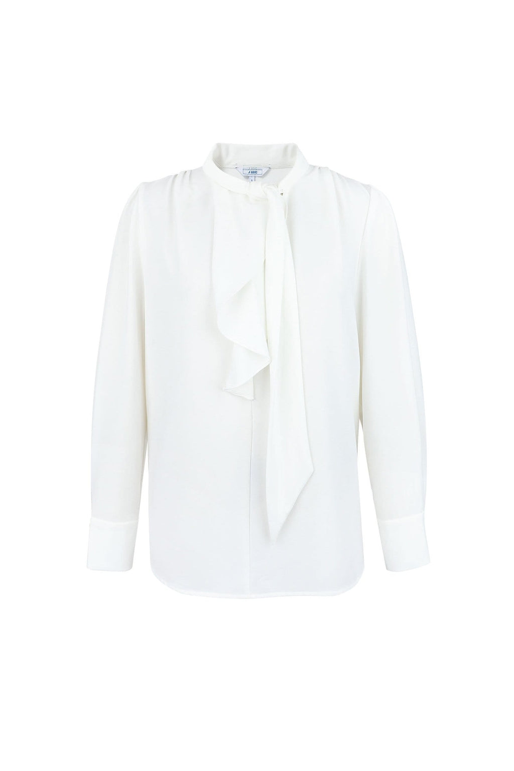 Business Essential White Bow-Tie Blouse
