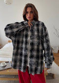 Rylan - Oversized Plaid Button Down Shirt