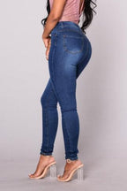 Slimming Stretch High Waist Skinny Jeans