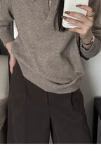 Slouchy Polo Style Sweater