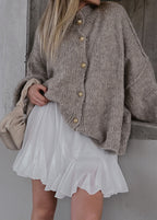 Elora – Oversized Button Front Knit Cardigan