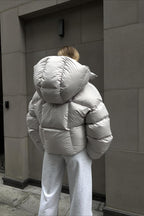 Short Hooded Puffer Jacket