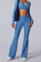 V-Waist Brushed Booty Lifting Workout Leggings
