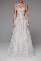 Retro Maxi Embroidered Slip Wedding Dress
