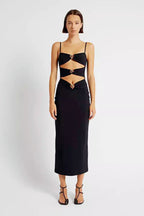 Bandage Knit LowCut Maxi Birthday Dress