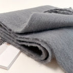 Solid Color Mohair Scarf