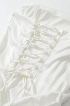Strapless Scarf Detail Bodycon Sexy Mini Dress
