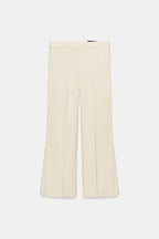 Kortnie Linen Blend Tassel Hem Halter A-line Top and High Rise Pocket Wide Leg Slit Pants Set