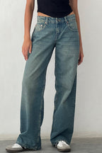 Classic Relaxed Fit Straight Leg Jeans