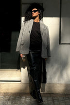 Soft Pile Notch Collar Coat