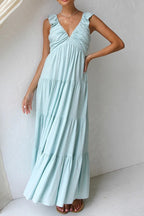Elegant Off The Shoulder Lace Bohemian Boho Dress