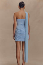 Strapless Ruched Bodycon Mini Party Dress