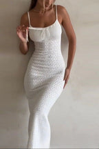 Knit Cami Cutout Fashionable Sweater Dress