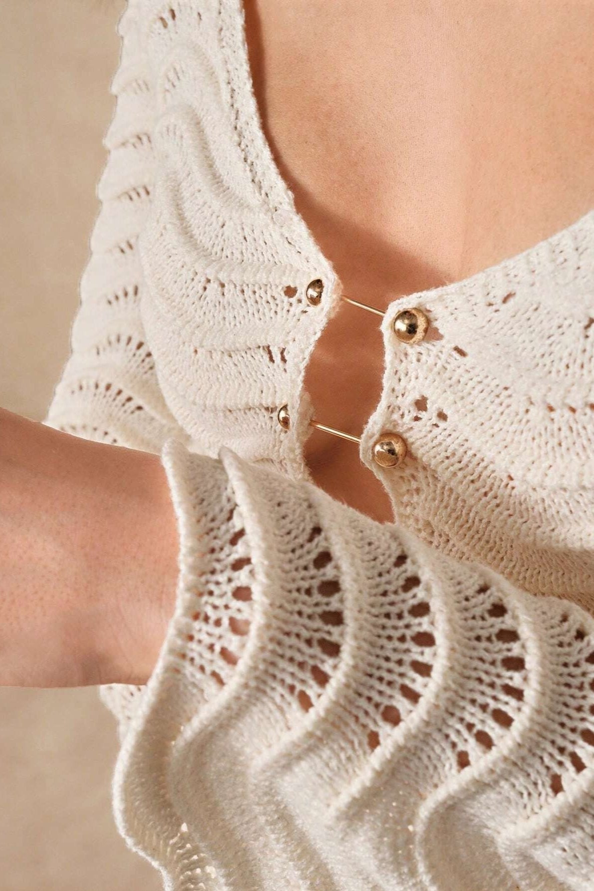 Sexy Solid Knit Beach Boho Dress