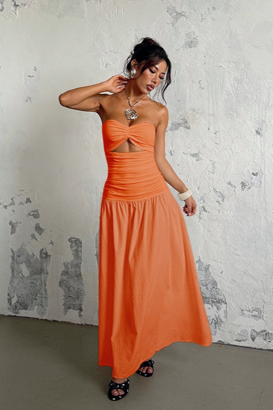 CutOut Strapless Birthday Dress
