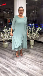 chiffon solid color loose dress