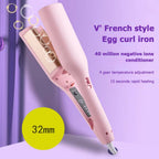 french wave hair curling iron