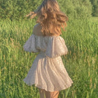Ivory Garland Garden Dress