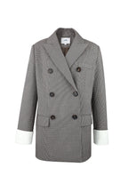Herringbone Grey Oversized Blazer
