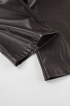 Fleece Vintage High Waist Straight Pants