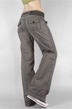 Street Style Low-Rise Cargo Jeans